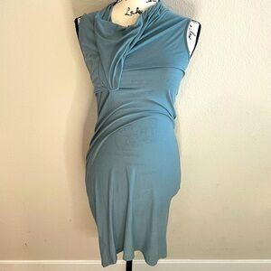 Rick Owens Blue Jersey Dress